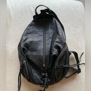 Black Leather Rebecca Minkoff Backpack